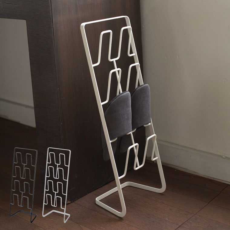 スリッパラック アーバン 山崎実業 ホワイト/ブラック 6379 6380 タワーシリーズ