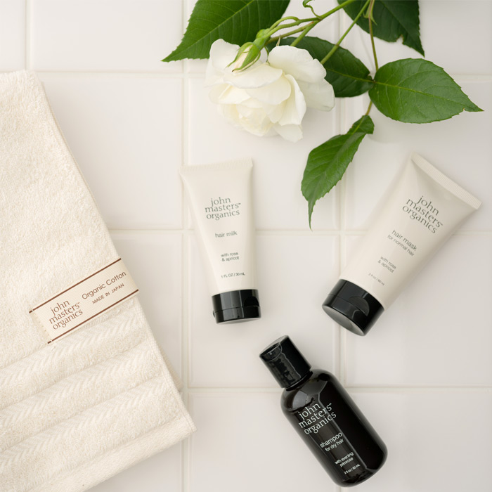 ジョンマスターオーガニック ギフトセット ヘアドライタオル シャンプー コンディショナー ヘアミルク （JS2550）｜ギフト、贈り物、カタログギフトなら『ソムリエ＠ギフト』